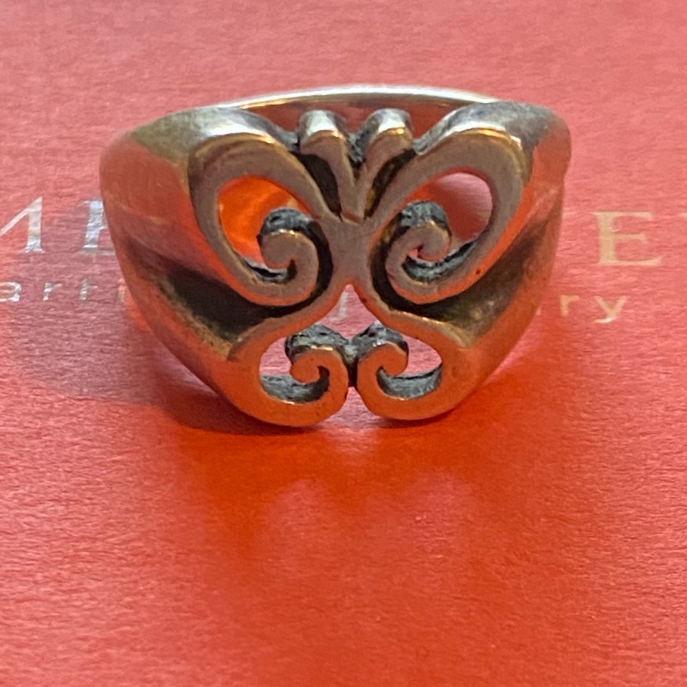 James Avery Retired Wide Butterfly ring size 7.5